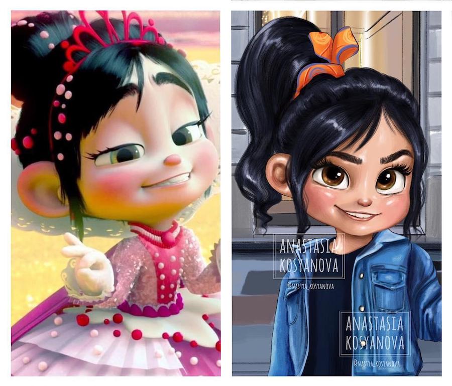 Vanelopide von Schwinz | Fashion Illustrator hace que los personajes de dibujos animados son elegantes y de moda 