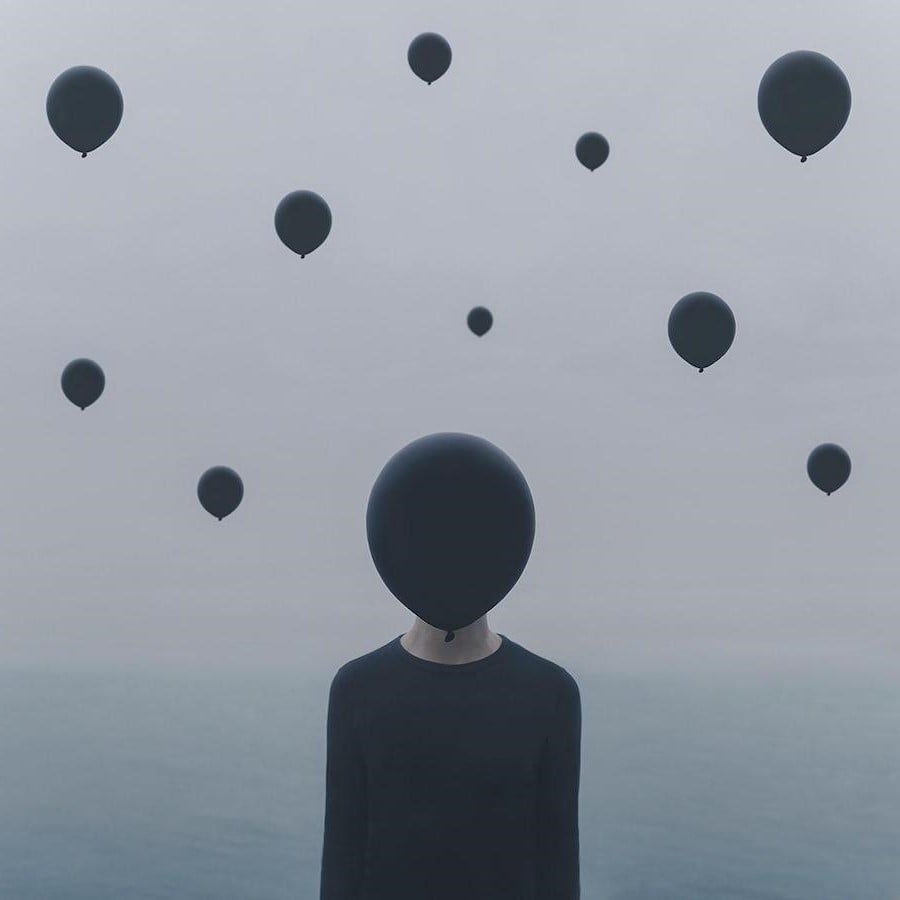 Deja ir | Fotografía surrealista que estudia el mundo solo de uno solo | Bayas cerebrales