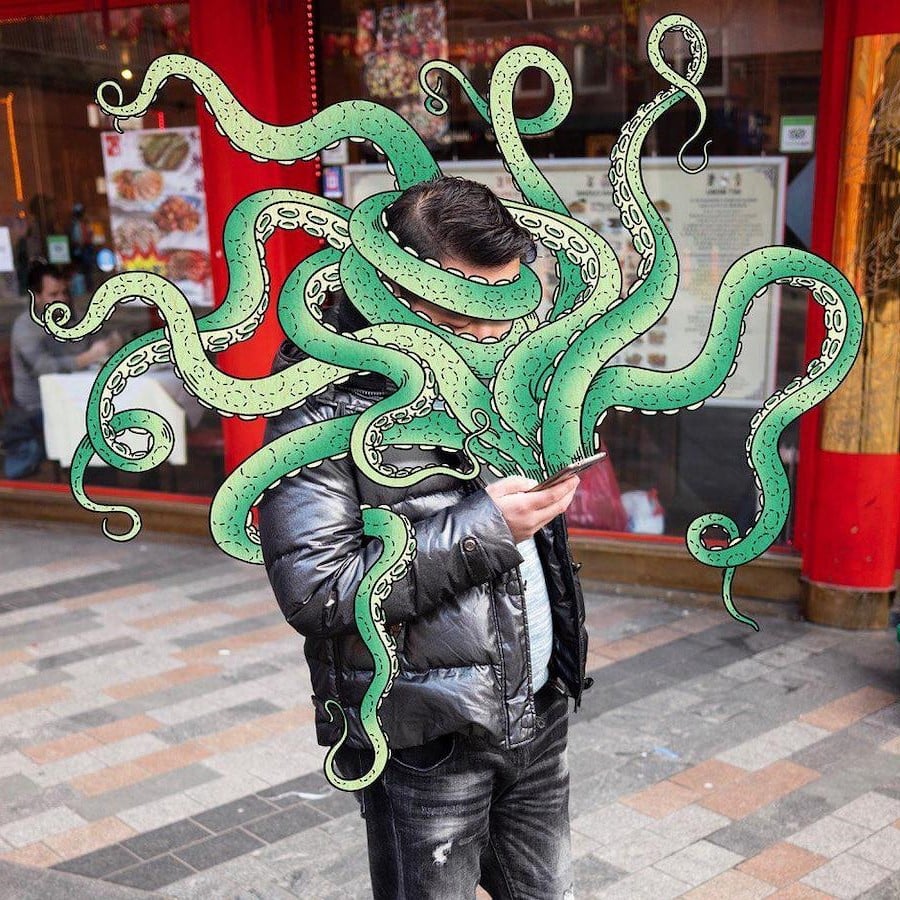 Octopus Phone Buddy | Teléfono Amigos ilustrados Andre Rai | Bayas cerebrales