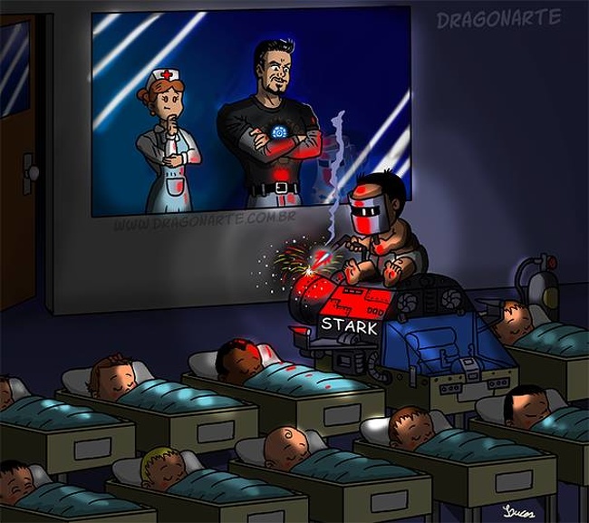 Baby Stark | ¿Qué hacer si los superhéroes increíbles y DC tienen hijos? Bayas cerebrales