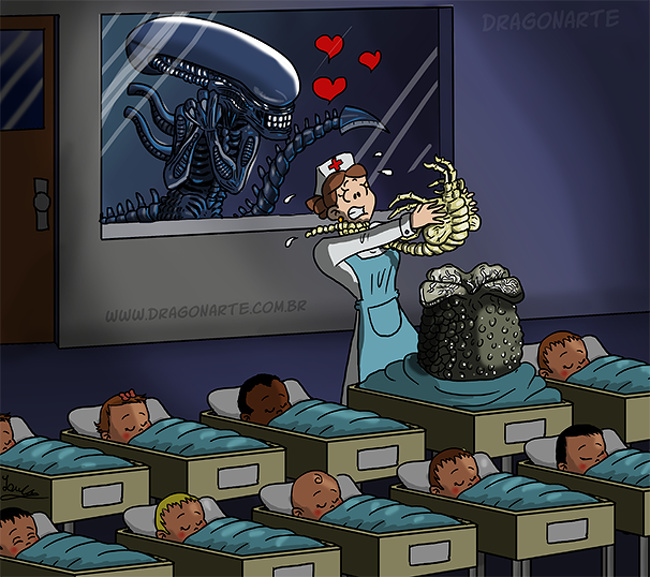 El alienígena | ¿Qué hacer si los superhéroes increíbles y DC tienen hijos? Bayas cerebrales