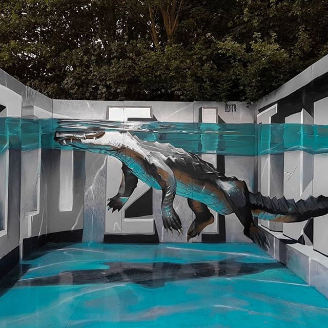 Natgeo Shot | 10 Hiperrealista 3D Street Art Odeith | Bayas cerebrales