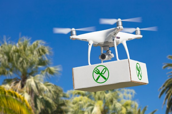 Entrega de alimentos | 8 formas increíbles en que los drones se pueden usar en el futuro | Bayas cerebrales