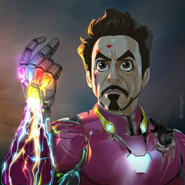 Iron Man | 23 Marvel Heroes Raimagined por Xi Ding | Bayas cerebrales