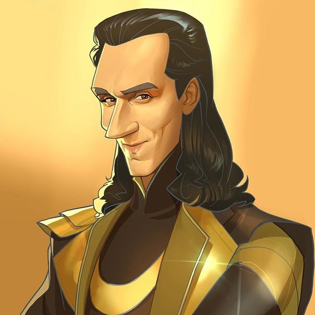 Loki | 23 Marvel Heroes Raimagined por Xi Ding | Bayas cerebrales